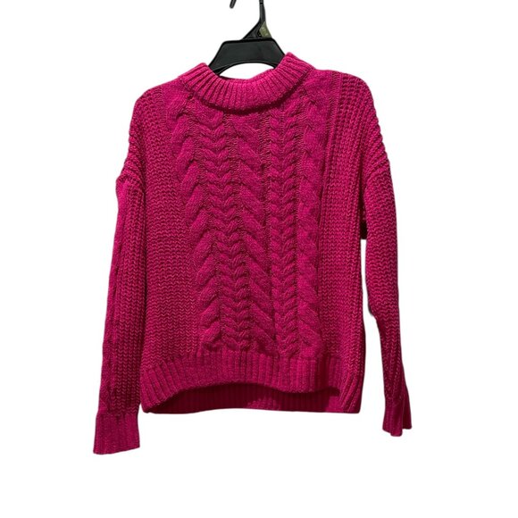 Girl's WN CHENILLE CABLE SW, Wonder nation, XL (14-16), Magenta, NWOT - Picture 1 of 5